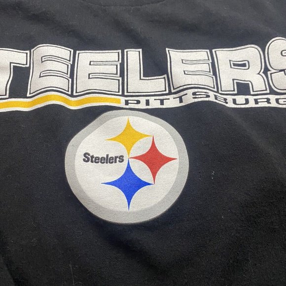 Pittsburgh Steelers Shirt Size L Men's Black NFL Team Apparel Long Sleeve - Picture 2 of 4